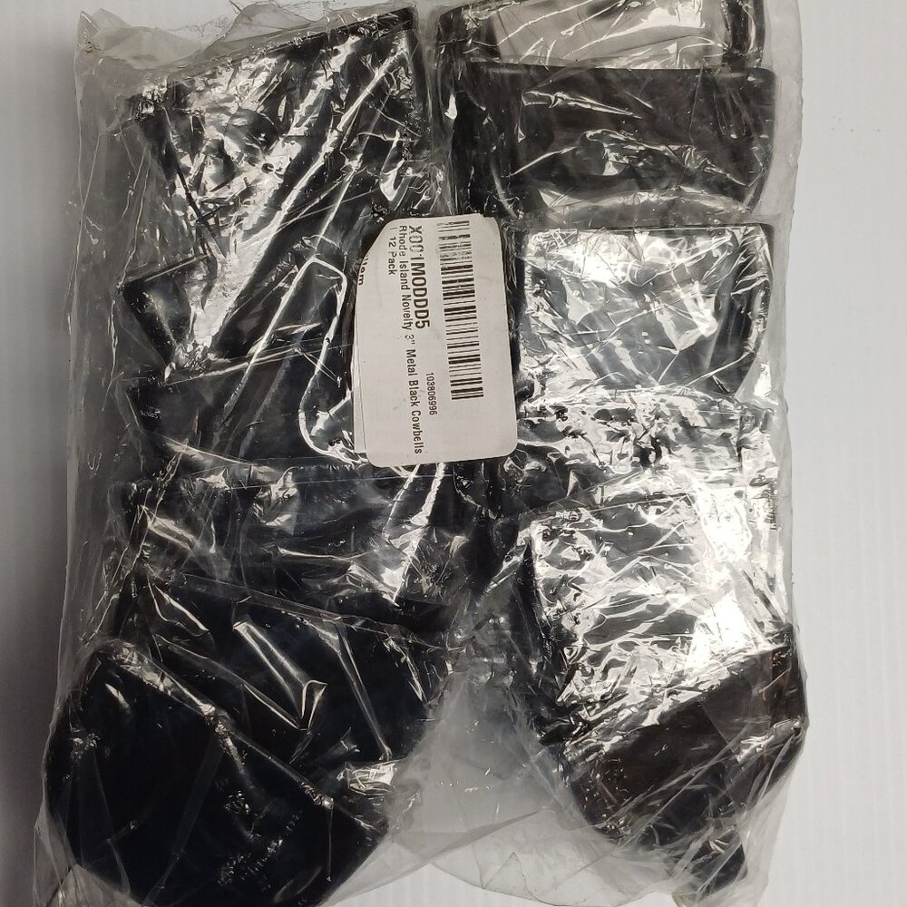 NWT Cowbell Black Metal Cool Authentic Cow Bell Sound! Buy 1 to 12 Same Shipping - Picture 3 of 12
